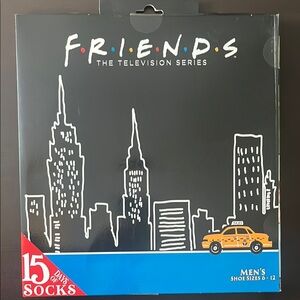 FRIENDS, NWT, 15 days of socks, Men’s shoe size 6-12